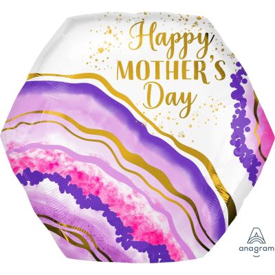 Anagram Foil SuperShape Happy Mother&#039;s Day Watercolour Geode (71cm) (Discontinued)