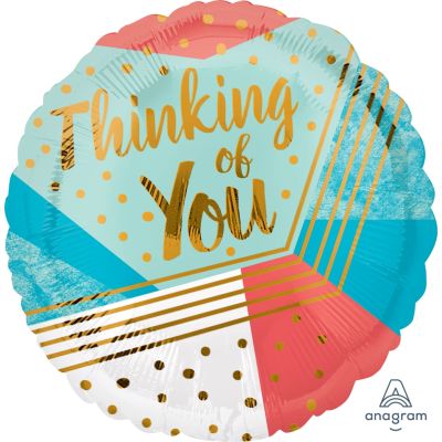 Anagram Foil 45cm (18") Thinking of You Geometric
