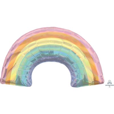 Anagram Foil SuperShape Holographic Iridescent Pastel Rainbow (86cm x 48cm)