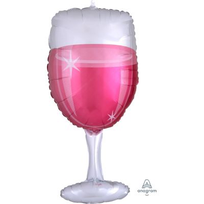 Anagram Foil SuperShape Rose Glass (35cm x 78cm) (Discontinued)