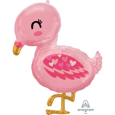 Anagram Foil SuperShape Flamingo Baby (63cm x 81cm)