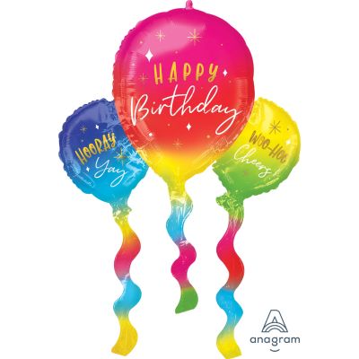 Anagram Foil SuperShape Birthday Fun Balloons (66cm x 91cm)