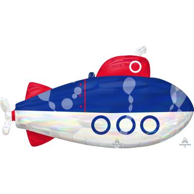 Anagram Foil SuperShape Iridescent Submarine (86cm x 48cm)