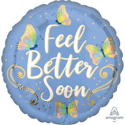 Anagram Foil 45cm (18") Feel Better Soon Butterflies