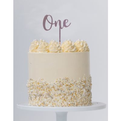 Five Star Cake Topper One Gold