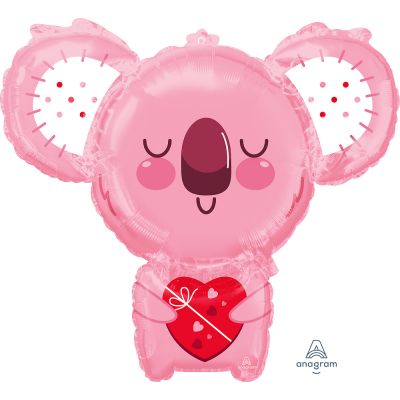 Anagram Foil SuperShape Pink Koala Bear (71cm x 63cm)