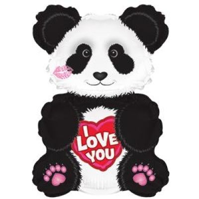 CTI Microfoil 22cm (9&quot;) I Love You Panda Shape - Air fill (unpackaged) (Discontinued)