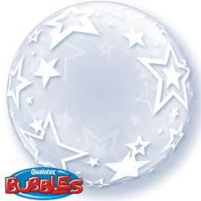 Qualatex Deco Bubble 60cm (24") Stylish Stars