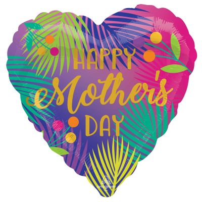 Anagram Foil 45cm (18") Happy Mother's Day Tropical Palm