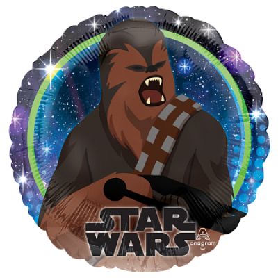 Anagram Licensed Foil 45cm (18") Star Wars Galaxy Chewbacca