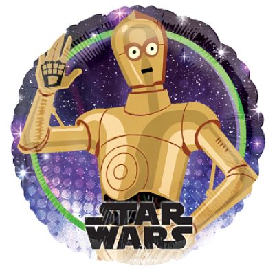 Anagram Licensed Foil 45cm (18") Star Wars Galaxy C3PO