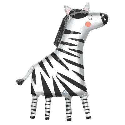Anagram Foil SuperShape Get Wild Zebra (60cm x 91cm)