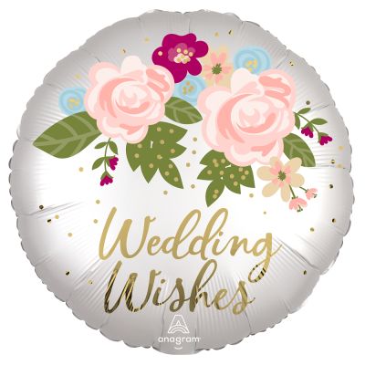Anagram Foil 45cm (18") Satin Infused Wedding Wishes