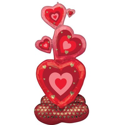 Anagram AirLoonz™ Stacking Hearts (63cm x 139cm)