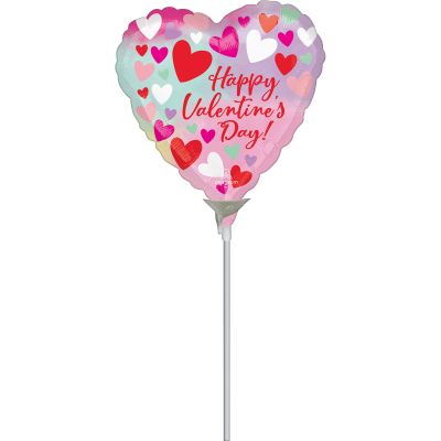 Anagram Microfoil 22cm (9&quot;) Happy Valentine&#039;s Day Pastel (Air Fill & Unpackaged)