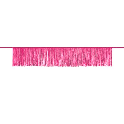 Unique Fringe Garland in Pink Fabric 1.52m
