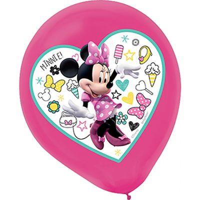 Amscan Licensed Latex 6/12" Minnie Mouse Happy Helpers (discontinued)