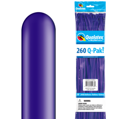 Qualatex Latex 50/260Q-Pack Jewel Quartz Purple