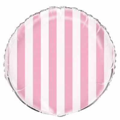 Unique Foil 45cm Stripes Lovely Pink