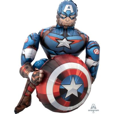 Anagram Licensed Foil AirWalker Avengers Captain America (86cm x 99cm)