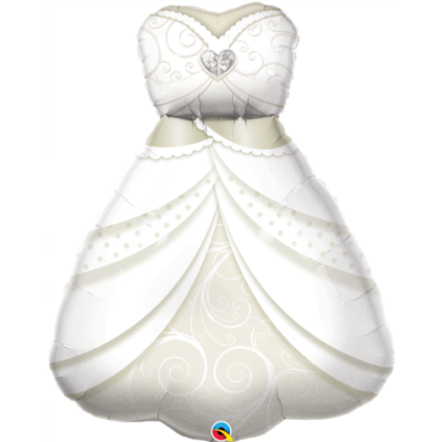 Qualatex Foil Shape 96cm (38") Bride's Wedding Dress SW