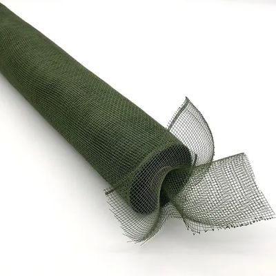 Mesh Fabric Roll Plain Hunter Green 0.5m x 10m