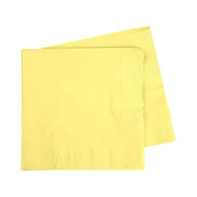 Five Star P40 330mm 2ply Lunch Napkin Classic Pastel Yellow