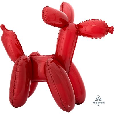 Anagram Foil Shape Multi-Balloon Red Balloon Dog (40cm x 48cm)