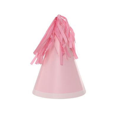 Five Star P10 Paper Party Hat with Tassel Topper Classic Pastel Pink