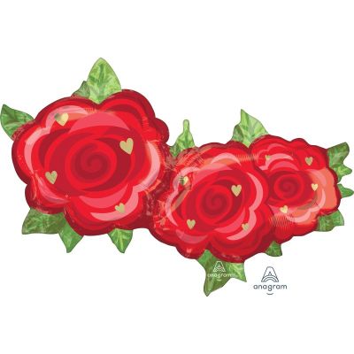 Anagram Foil SuperShape Rose Trio (93cm x 50cm)