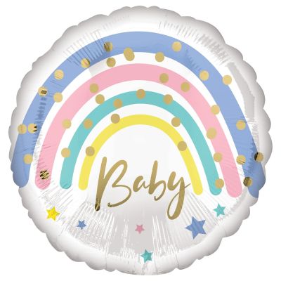 Anagram Foil 45cm (18") Pastel Rainbow Baby