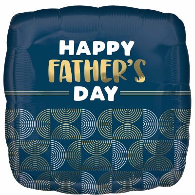 Anagram Foil 45cm (18") Happy Father's Day Ribbed Lines