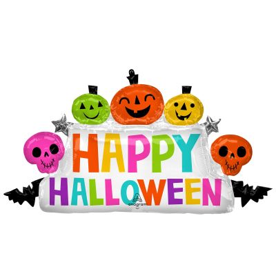 Anagram SuperShape Colourful & Creepy Happy Halloween Marquee (99cm x 53cm)