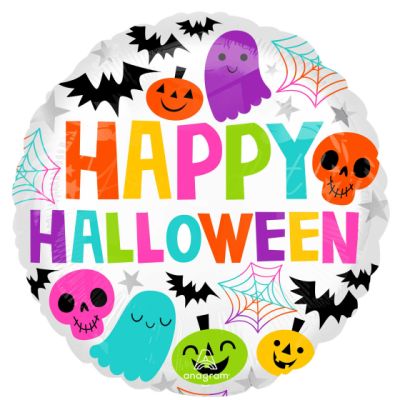 Anagram Foil 45cm (18") Colourful & Creepy Happy Halloween