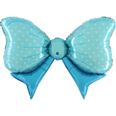 Grabo Foil Shape 89cm (35") Blue Bow