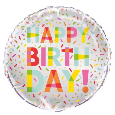 Unique Foil 18" Happy Birthday Donut Party