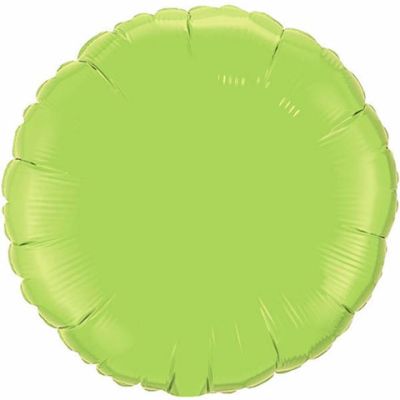 Qualatex Foil Round Solid 45cm (18") Lime Green (Unpackaged)