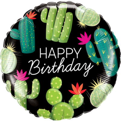 Qualatex Foil 45cm (18") Birthday Cactuses (discontinued)