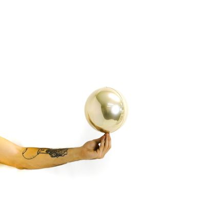 Loon Balls® 18cm (7") Metallic White Gold