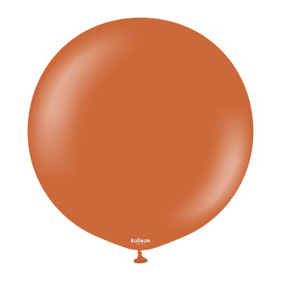 Kalisan Latex 2/90cm (36") Retro Rust Orange
