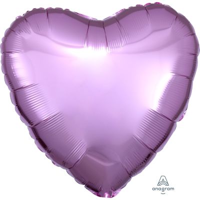 Anagram Foil Solid Colour Heart 45cm (18&quot;) Pastel Pink