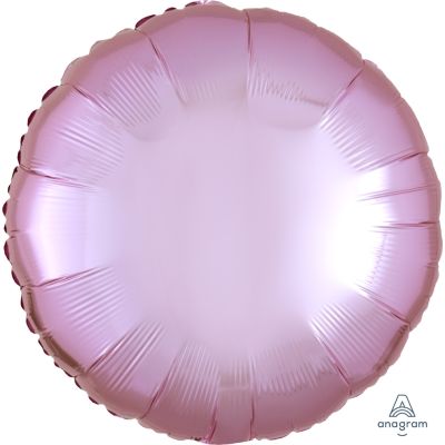 Anagram Foil Solid Colour Round 45cm (18&quot;) Metallic Pink