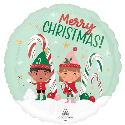 Anagram Foil 45cm (18") Merry Christmas Elves