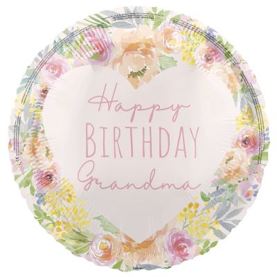 Unique Foil 45cm (18") Happy Birthday Grandma
