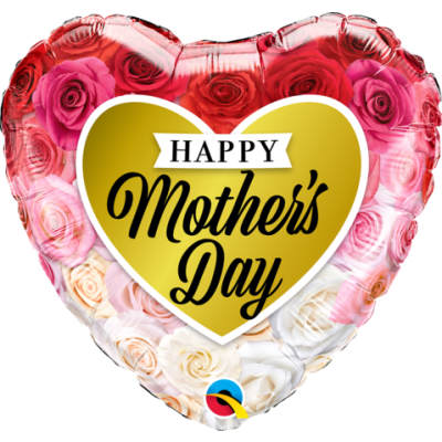 Qualatex Foil 45cm (18") Mother&#039;s Day Roses (Discontinued)