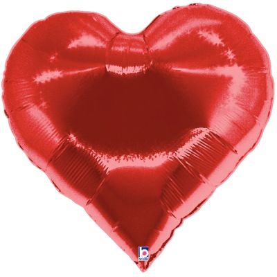 Betallic Foil Shape 76cm (29") Casino Heart (unpackaged)