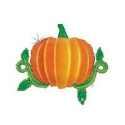 Betallic Foil Shape 92cm (36&quot;) Holographic Pumpkin (unpackaged) (Discontinued)