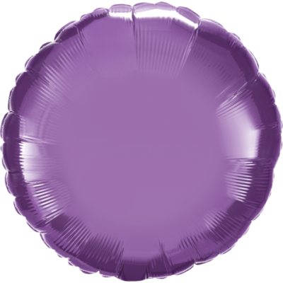 Qualatex Foil Round Solid 45cm (18&quot;) Chrome Purple (Unpackaged) (Discontinued)