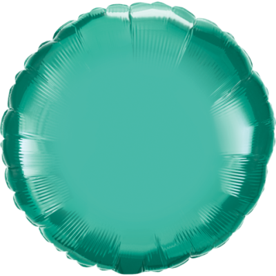 Qualatex Foil Round Solid 45cm (18") Chrome Green 