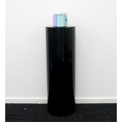 Acrylic Cylinder Plinth (300mmD x 900mmH) Gloss Black